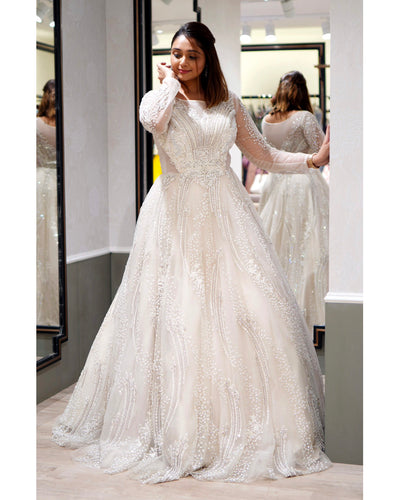 Snow White Blaze Embellished Gown
