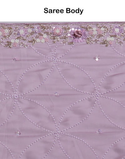 Purple Haze Embroidered Festive Saree