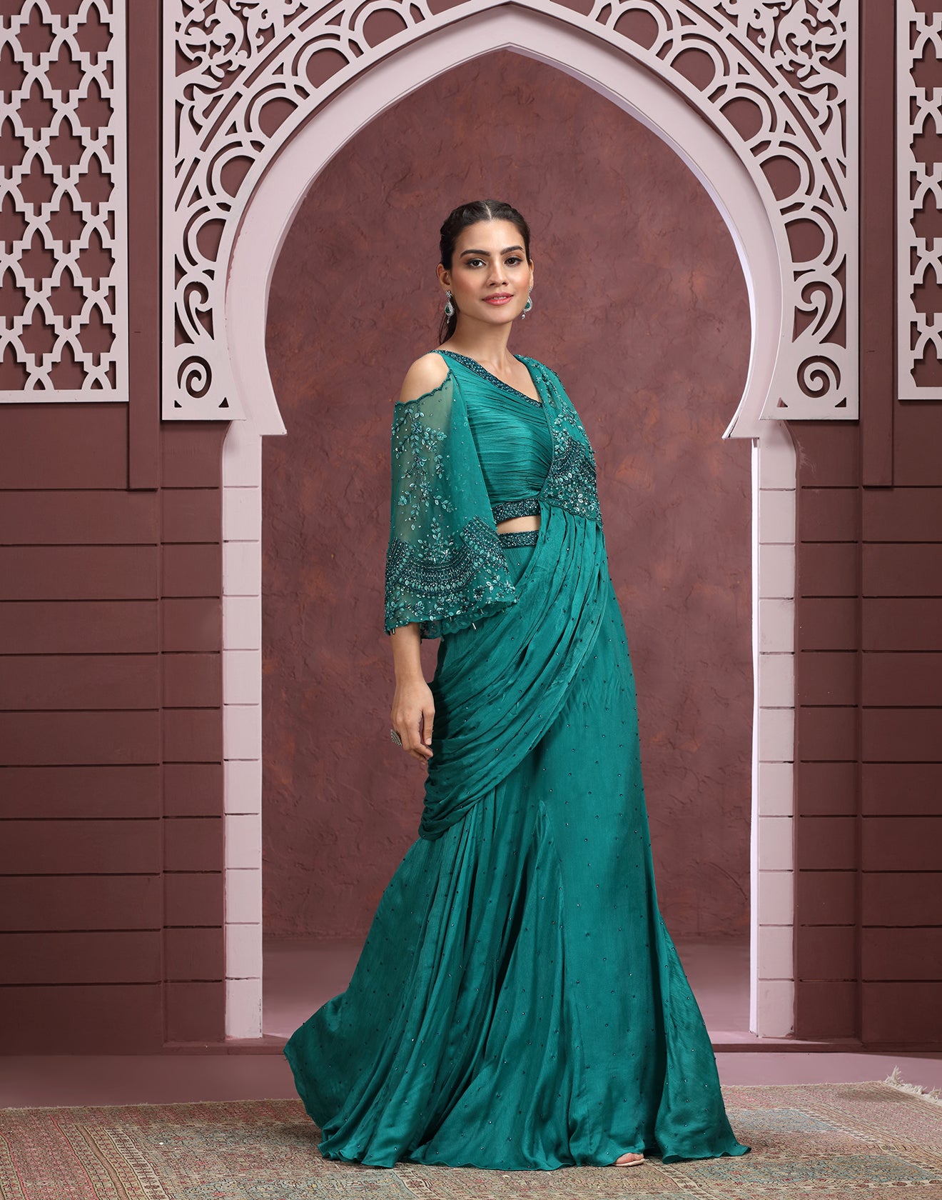 Enchanted Emerald Uber-Chic Bridesmaid Gown