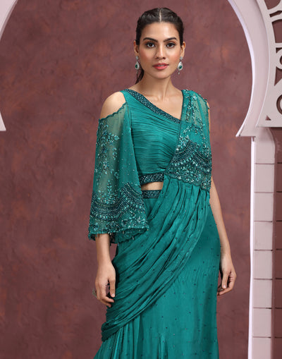 Enchanted Emerald Uber-Chic Bridesmaid Gown
