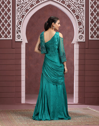 Enchanted Emerald Uber-Chic Bridesmaid Gown