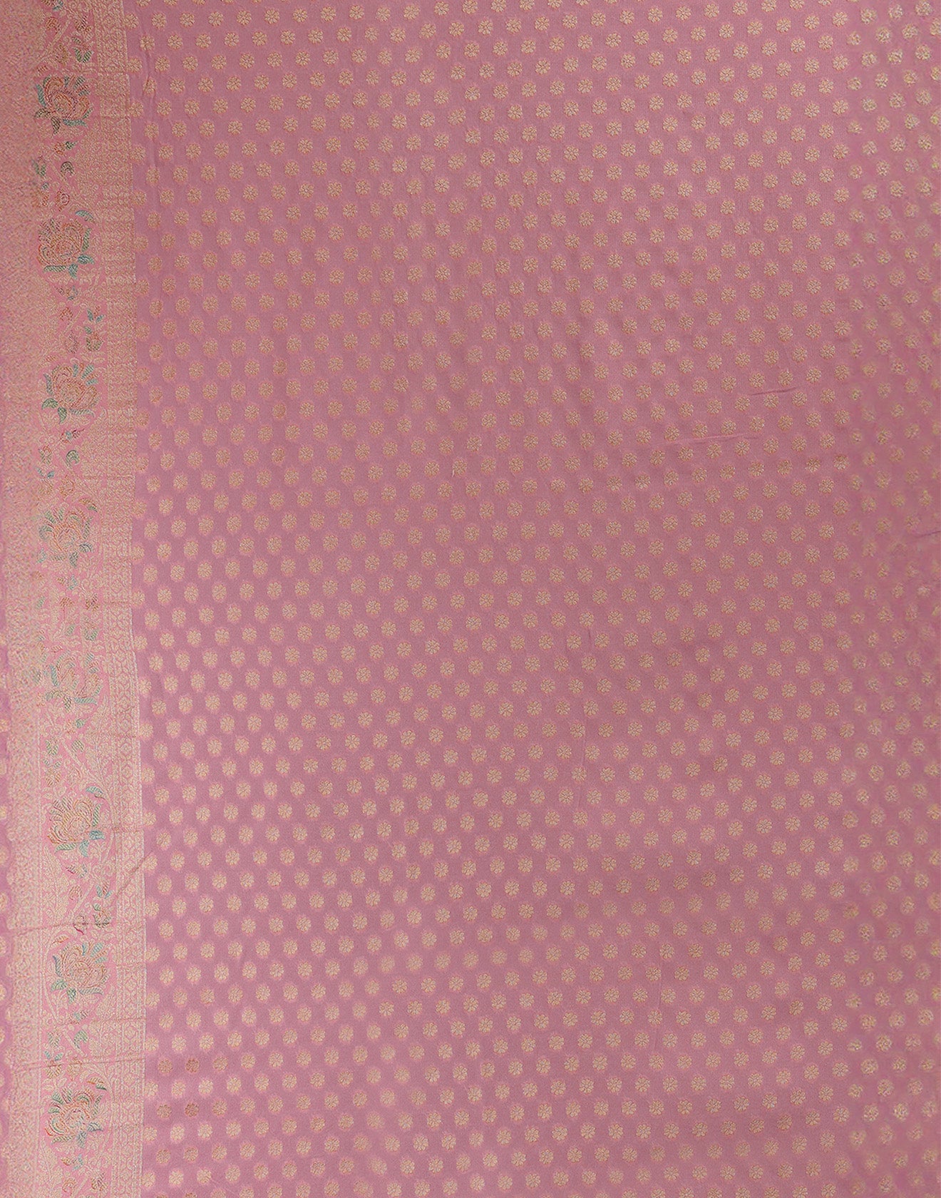 Floral Sorbet Dola Georgette Saree With Unstitched Blouse Fabric