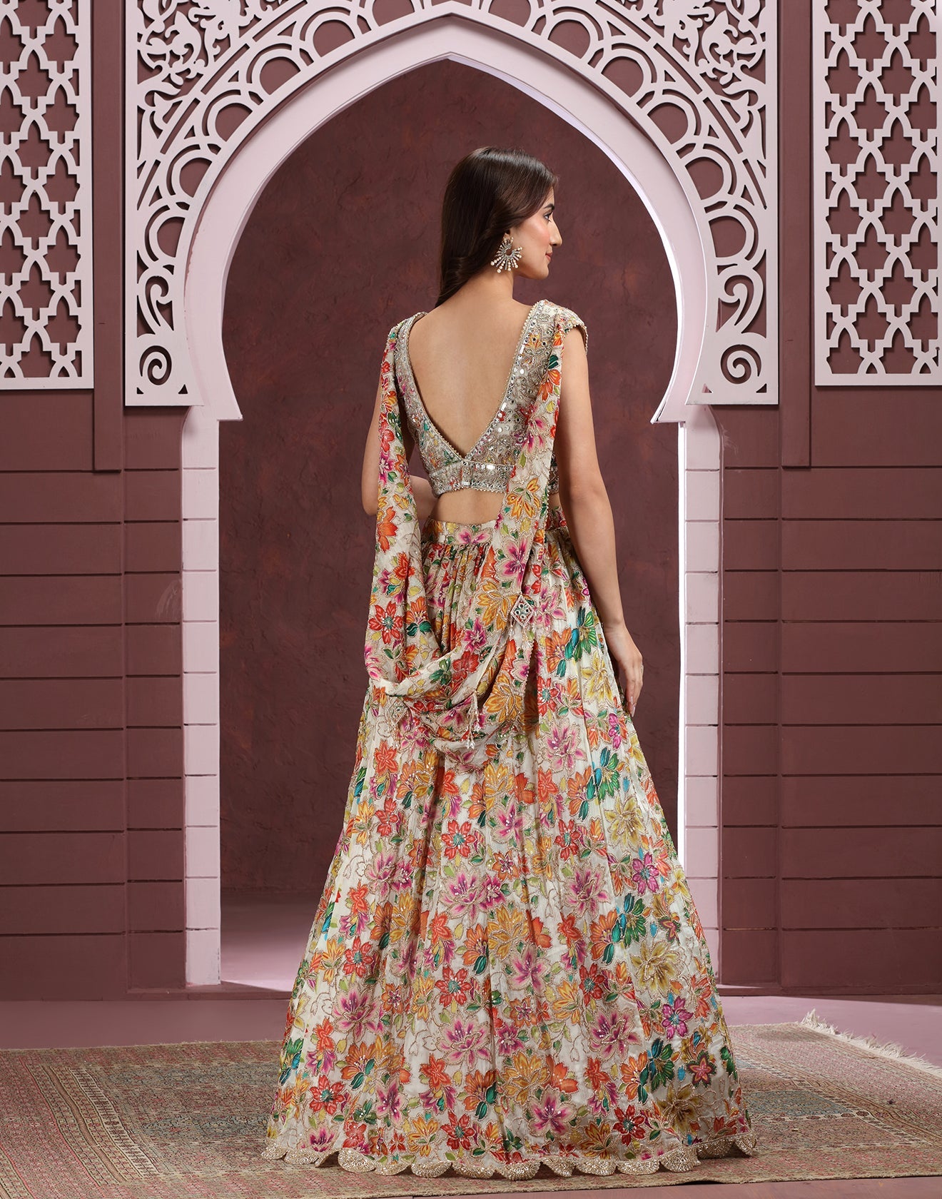 Floral Symphony Embellished Lehenga Set