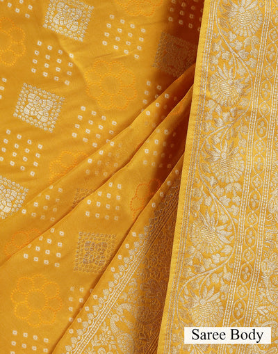 Gendaa Phool Festive Bandhej Saree