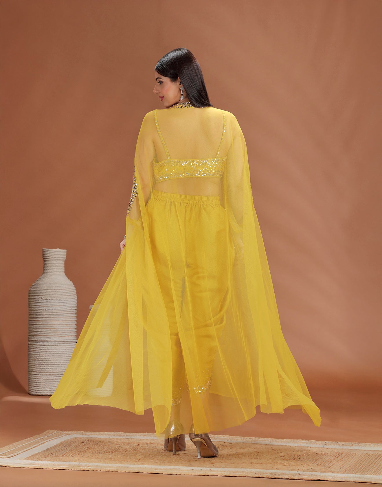 Kesariyaa Charm Festive Fusion Set For Haldi