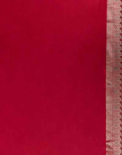 Laal Noor Dola Silk Festive Saree With Unstitched Blouse Fabric