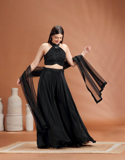 Noir Enigma Embellished Festive Fusion Set