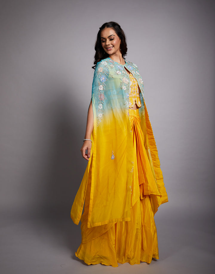 blue and yellow dress combination I styled my yellow dress with blue combination | Yellow Blue Combination