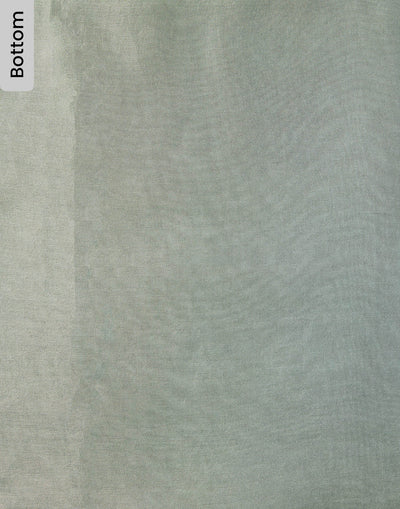 Pale Sea Green Shimmer Tissue Silk Unstitched Suit Set