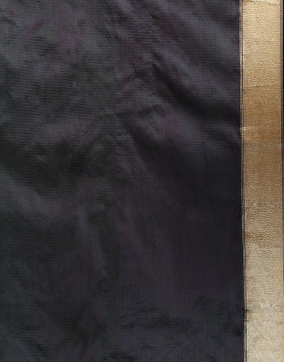 Persian Dusk Katan Banarasi Silk Saree With Unstitched Blouse Fabric