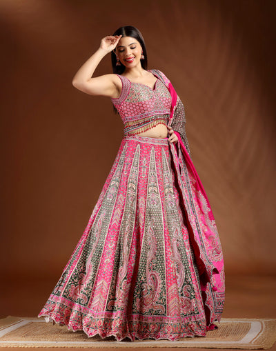 Prism-Carnival-Printed-Lehenga-Set-In-Silk