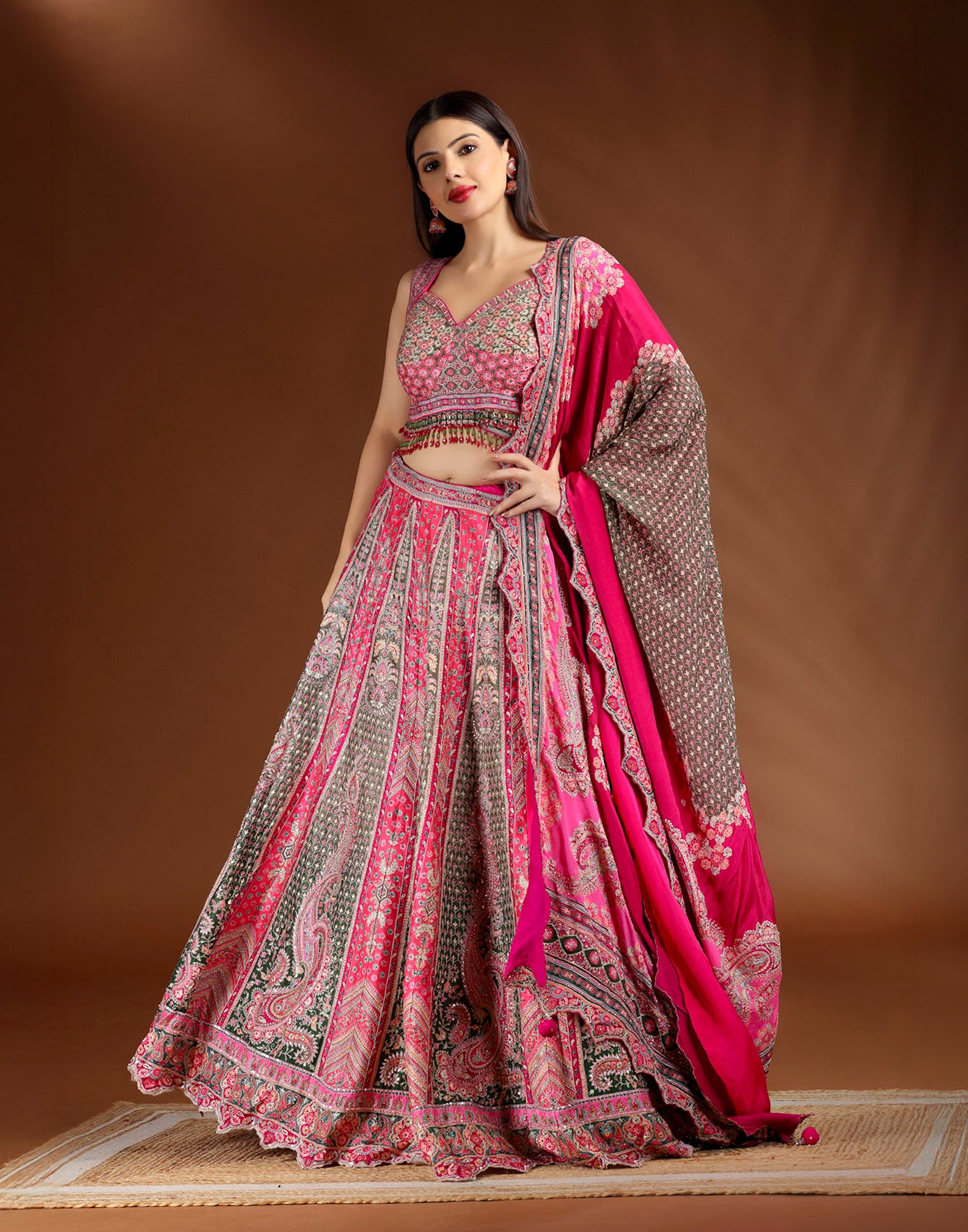 Prism-Carnival-Printed-Lehenga-Set-In-Silk