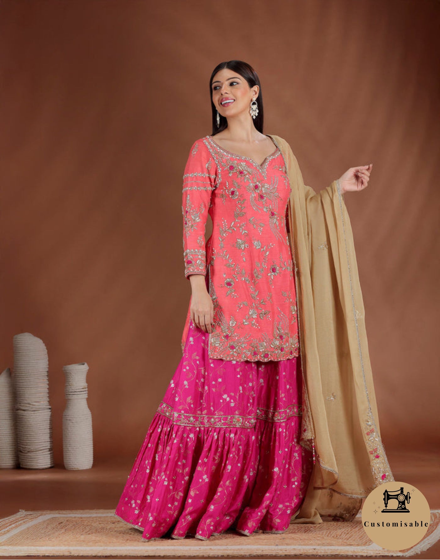 Rang Rewaaz Embroidered Wedding Sharara Suit