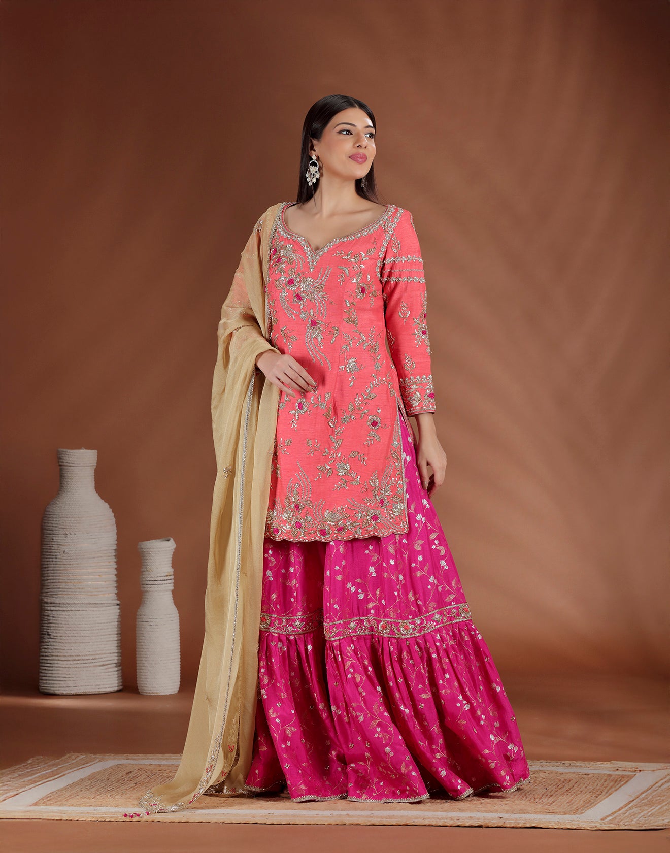 Rang Rewaaz Embroidered Wedding Sharara Suit