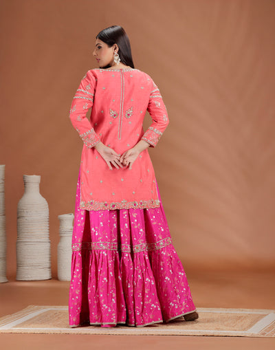 Rang Rewaaz Embroidered Wedding Sharara Suit