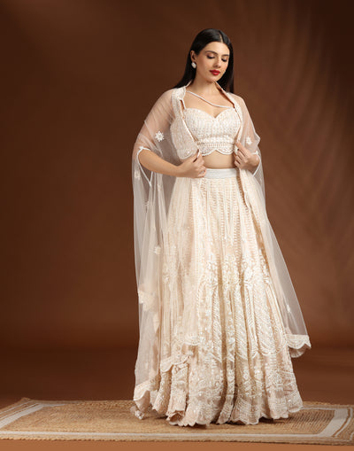 Royal-Pearl-Embellished-Lehenga-Set-For-Sangeet