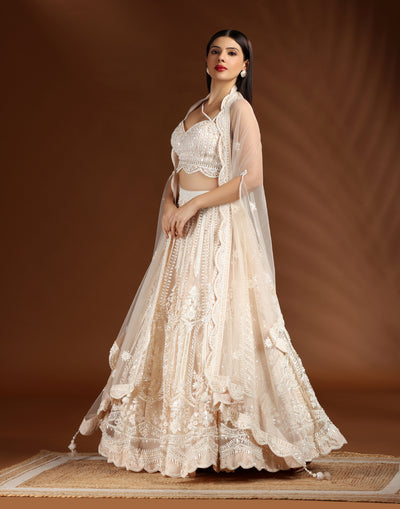 Royal-Pearl-Embellished-Lehenga-Set-For-Sangeet
