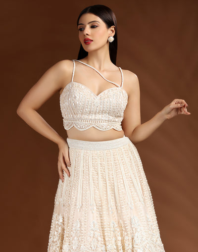 Royal-Pearl-Embellished-Lehenga-Set-For-Sangeet