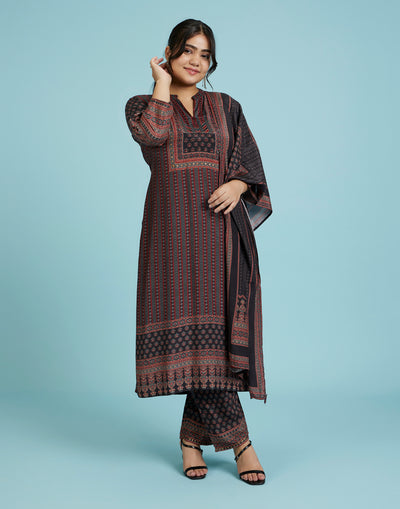 Rustic Magic Ethnic Printed Workwear Kurta Set