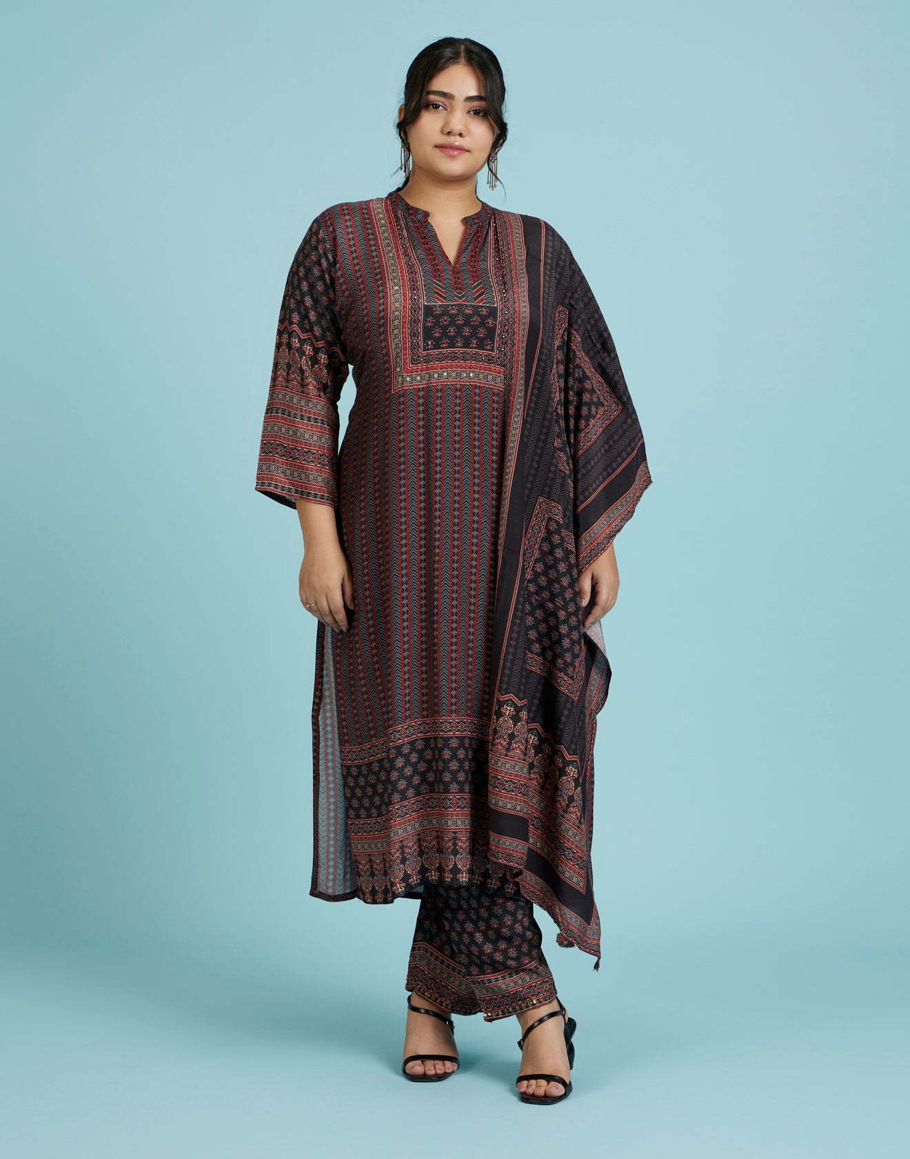 Rustic Magic Ethnic Printed Workwear Kurta Set