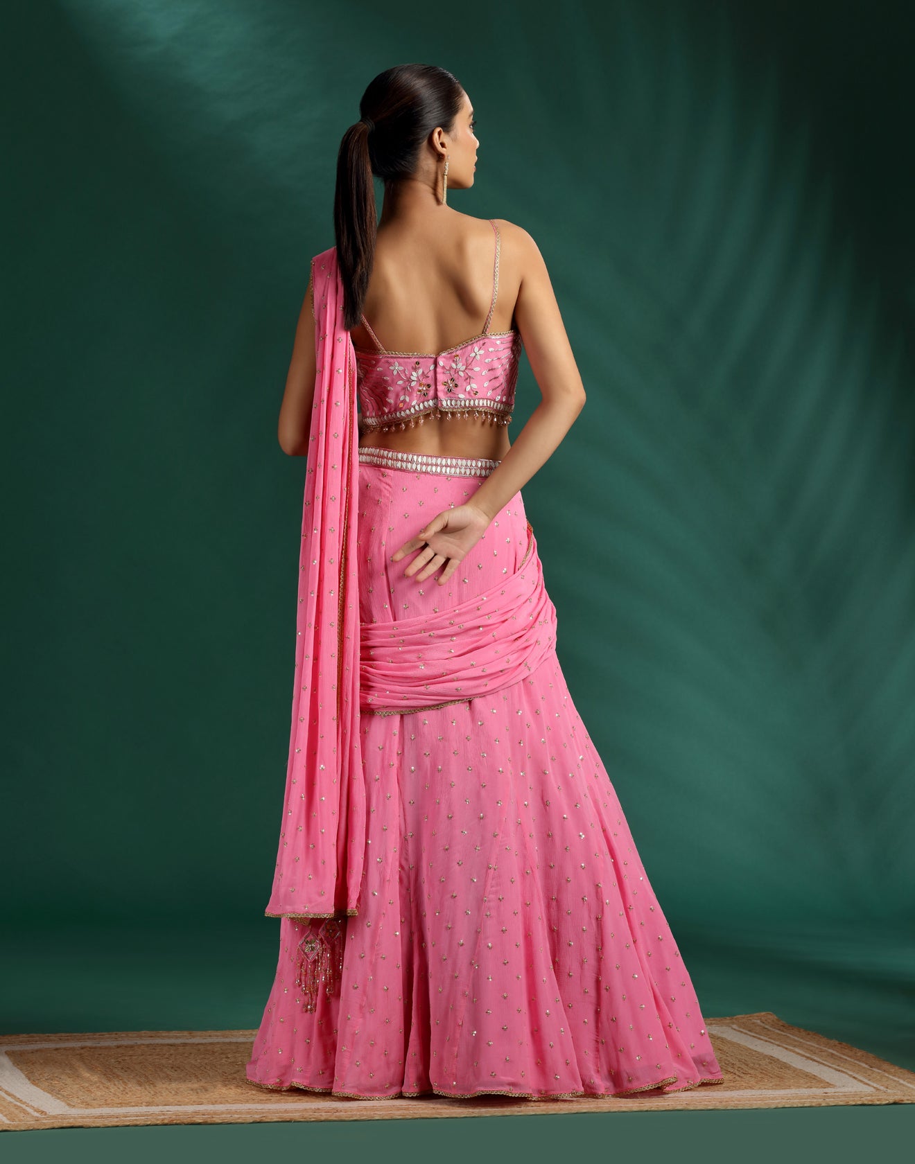 Sakura Sheen Pre-Stitched Cocktail Saree