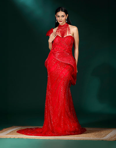 The Scarlet Vow - Bridal Reception Gown