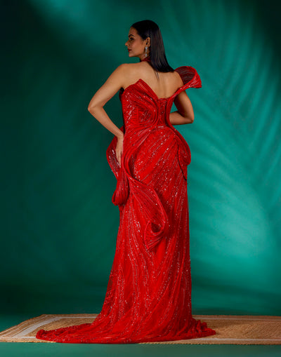 The Scarlet Vow - Bridal Reception Gown