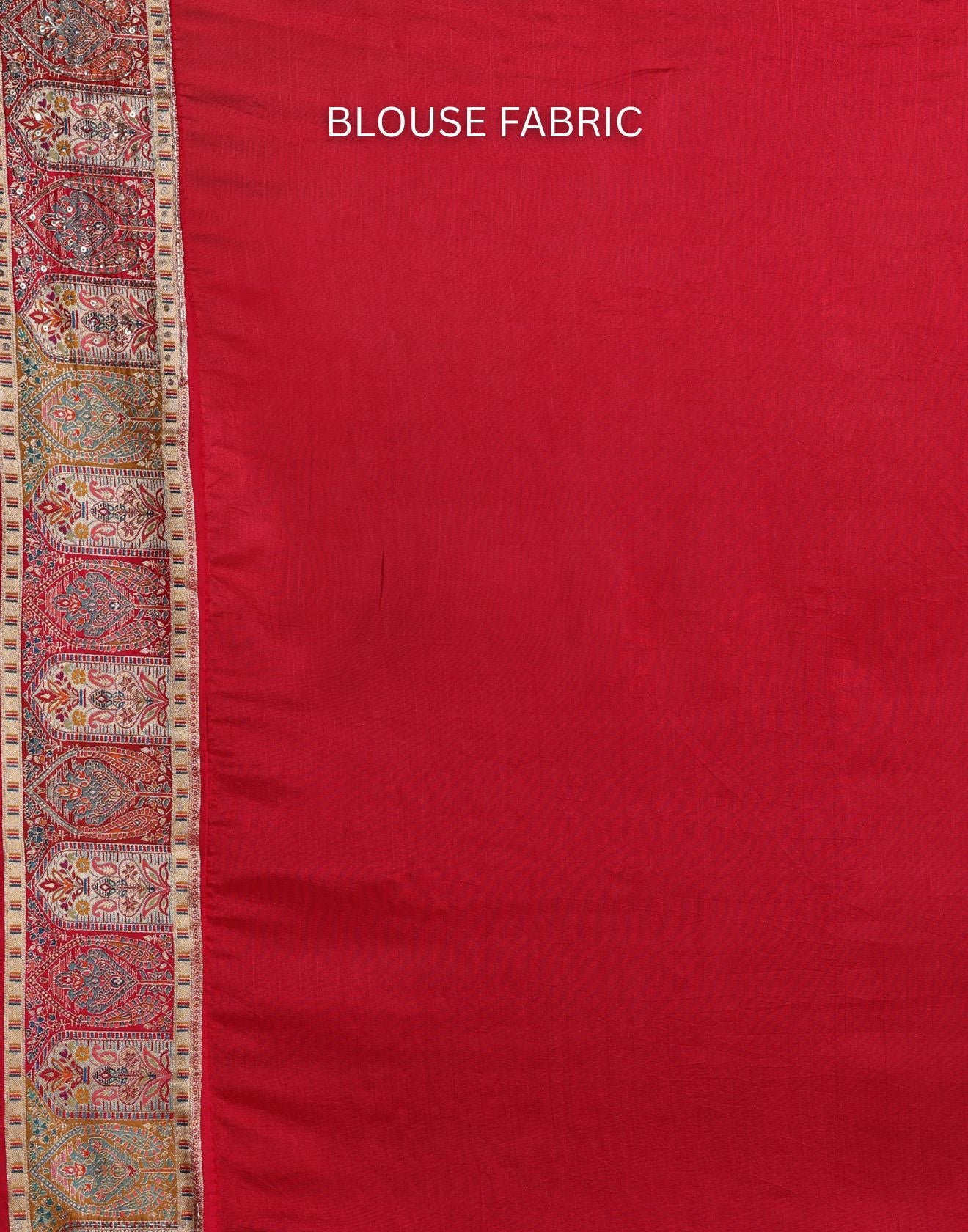 Berry Red Festive Silk Saree WIth Unstitched Blouse Fabric