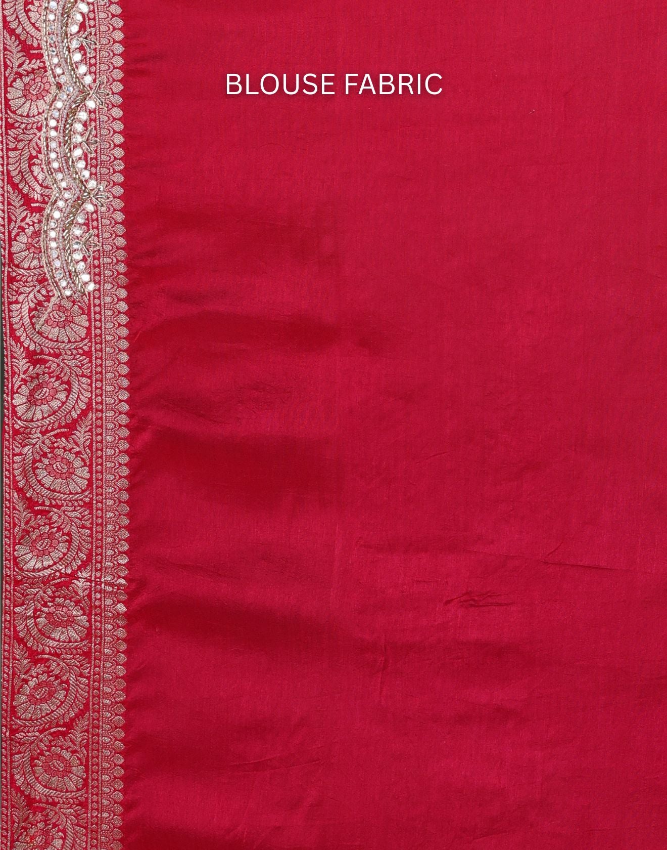 Cerisé Charm Dola Silk Scallop Edged Embroidered Saree