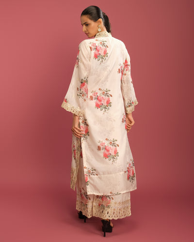Daisy Dream Floral Printed Crepe Silk Kurta Set
