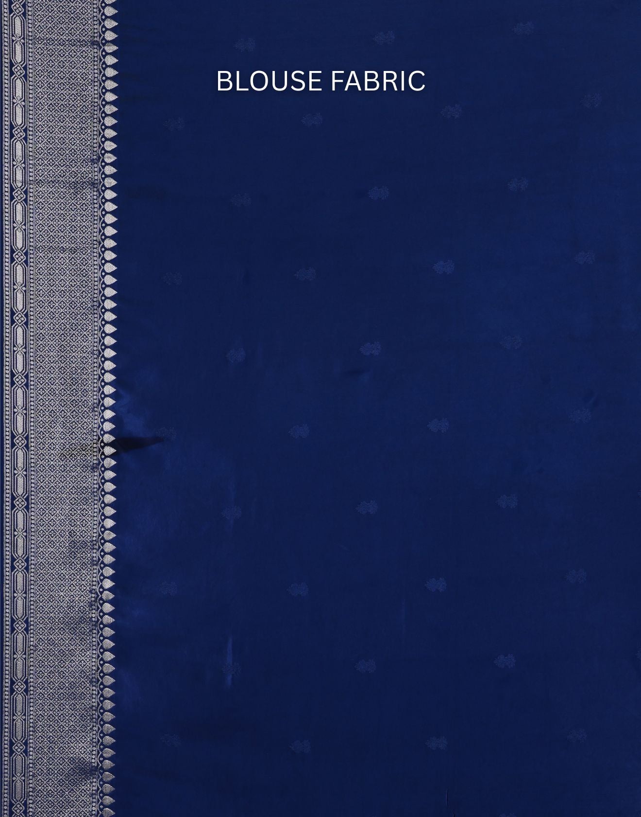 Ink Blue Dola Silk Saree With Unstitched Blouse Fabric