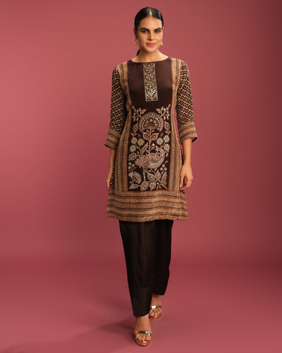 Midnight Charm Printed Kurta Set