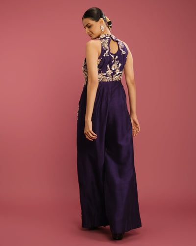 Midnight Orchid Festive Jumpsuit