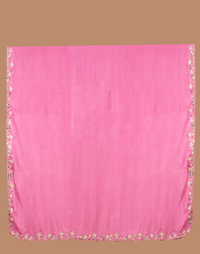 Orchid Mist Crepe Silk Embroidered Unstitched Suit Set