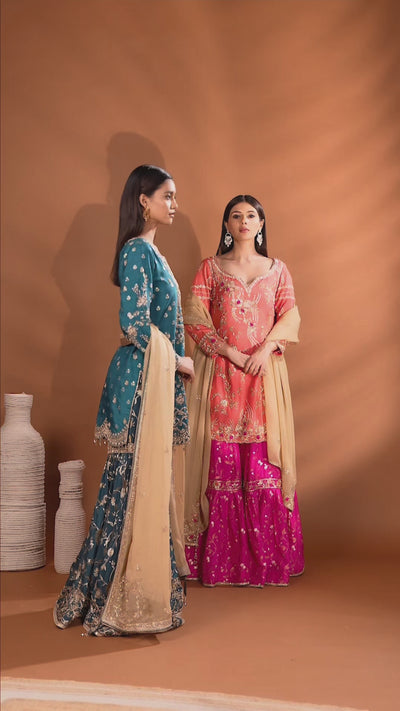 Rang Rewaaz Embroidered Wedding Sharara Suit