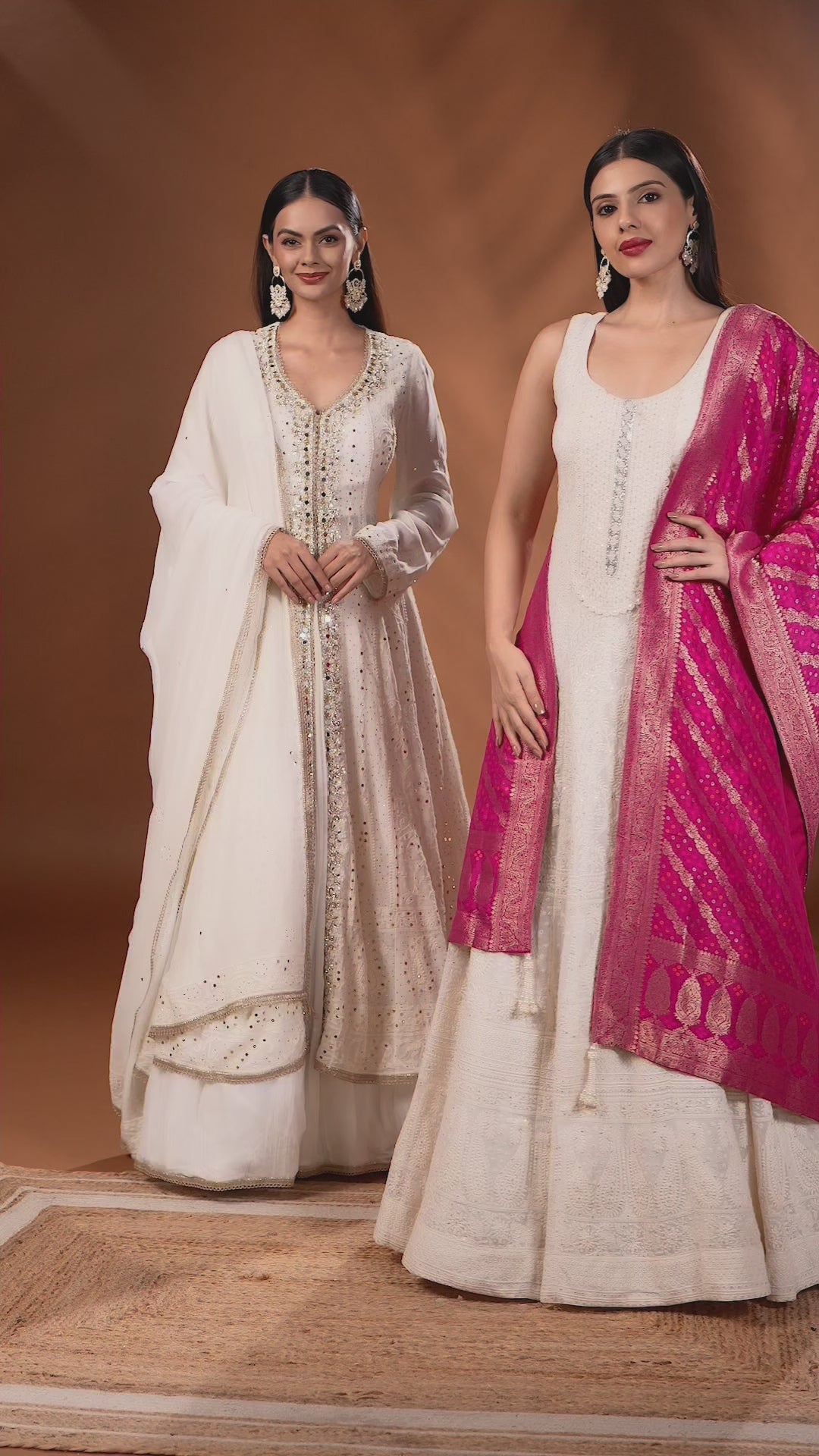 Moon Ivory Lucknowi Suit Set