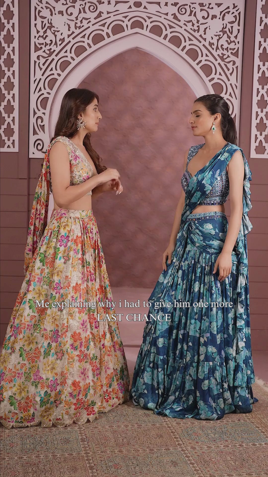 Floral Symphony Embellished Lehenga Set