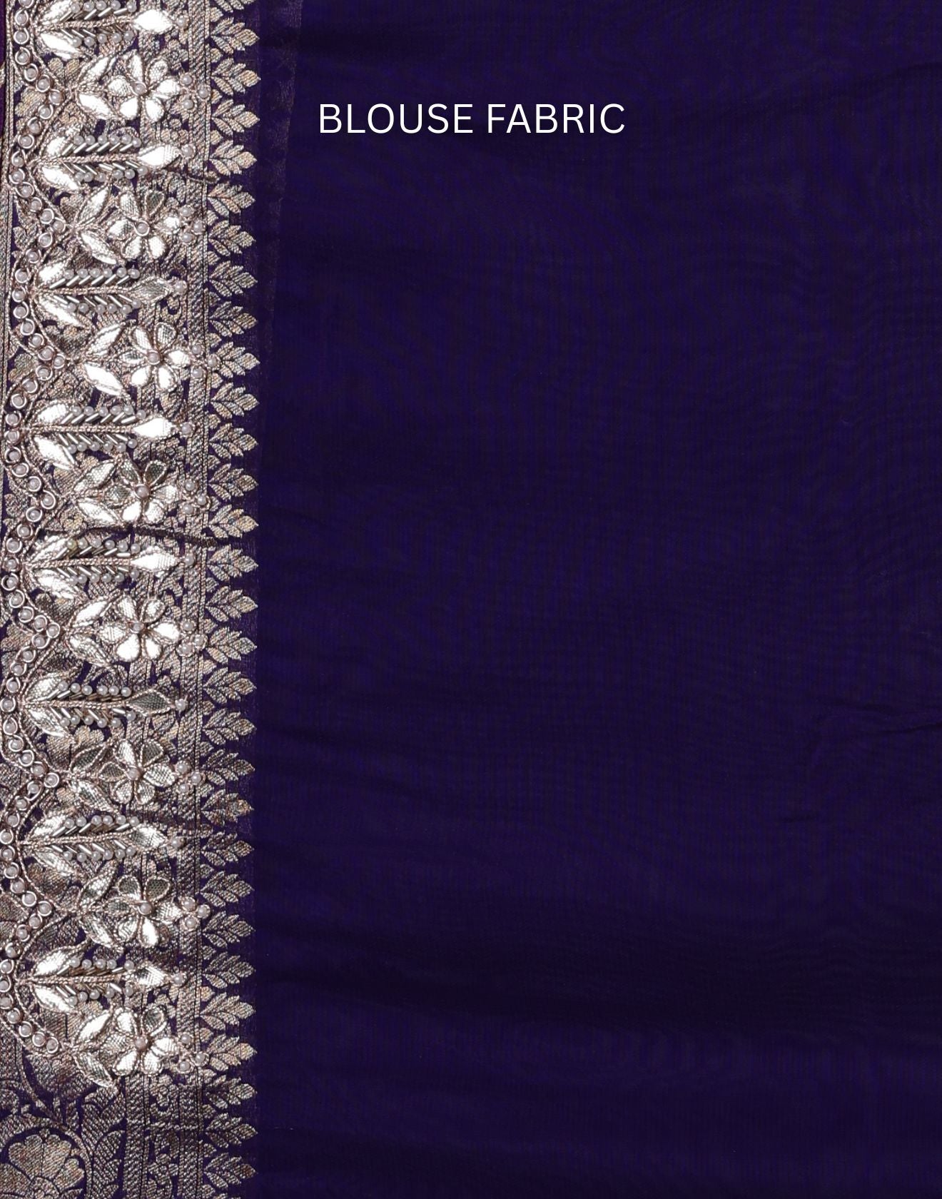 Purple Noor Bandhej Georgette Saree With Unstitched Blouse Fabric