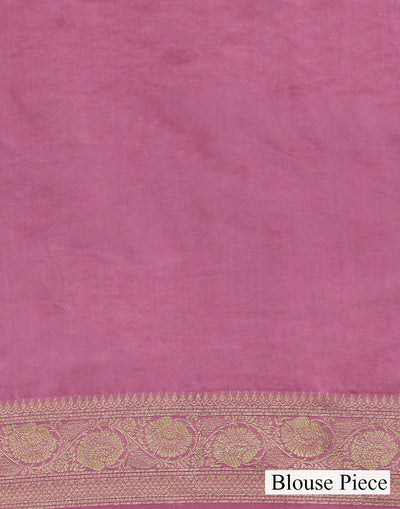 Mistiqué Lavender Floral Jaal Dola Silk Saree