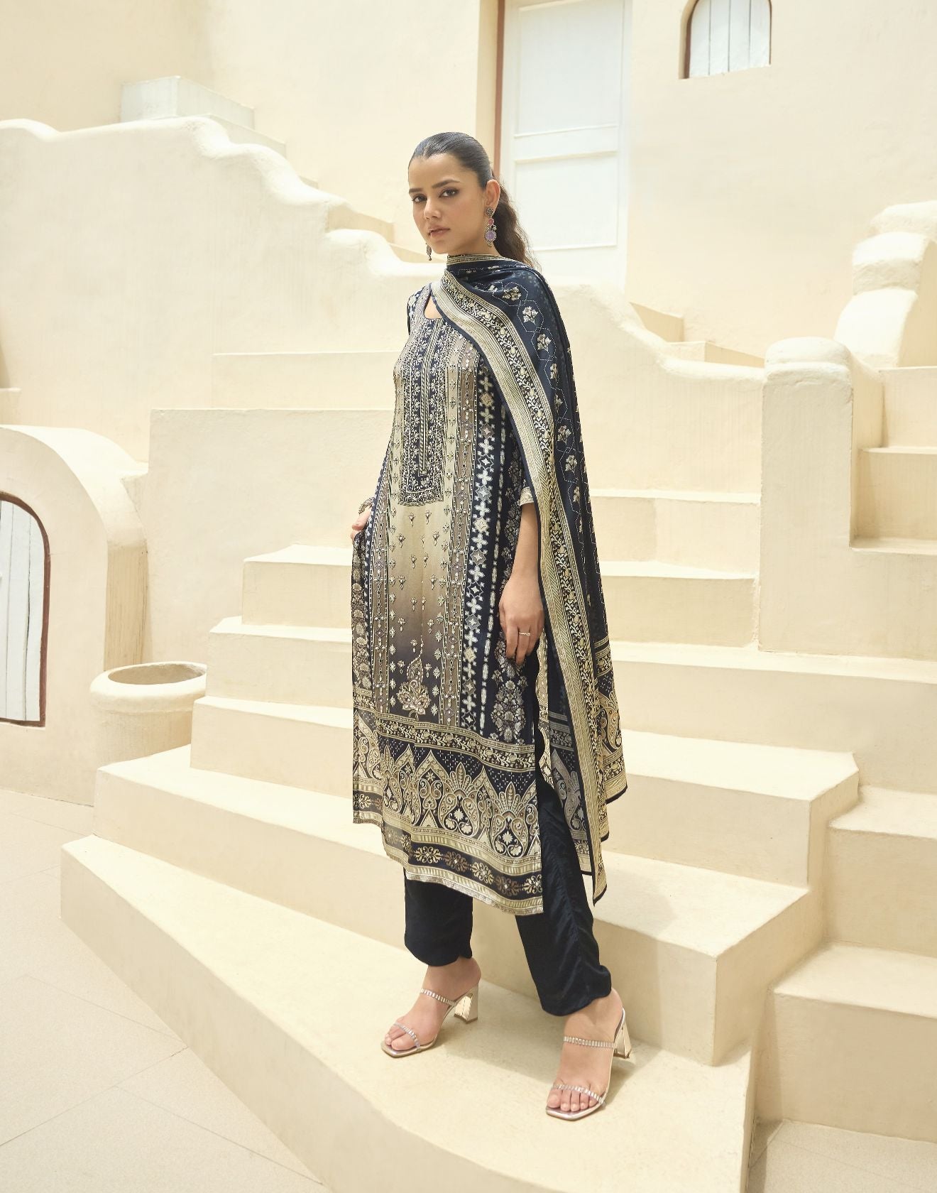 Rustic Vibe Ethnic Printed Kurta Set