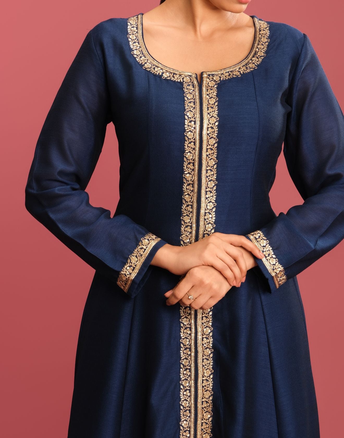 Turquoise Tale Festive Anarkali Suit