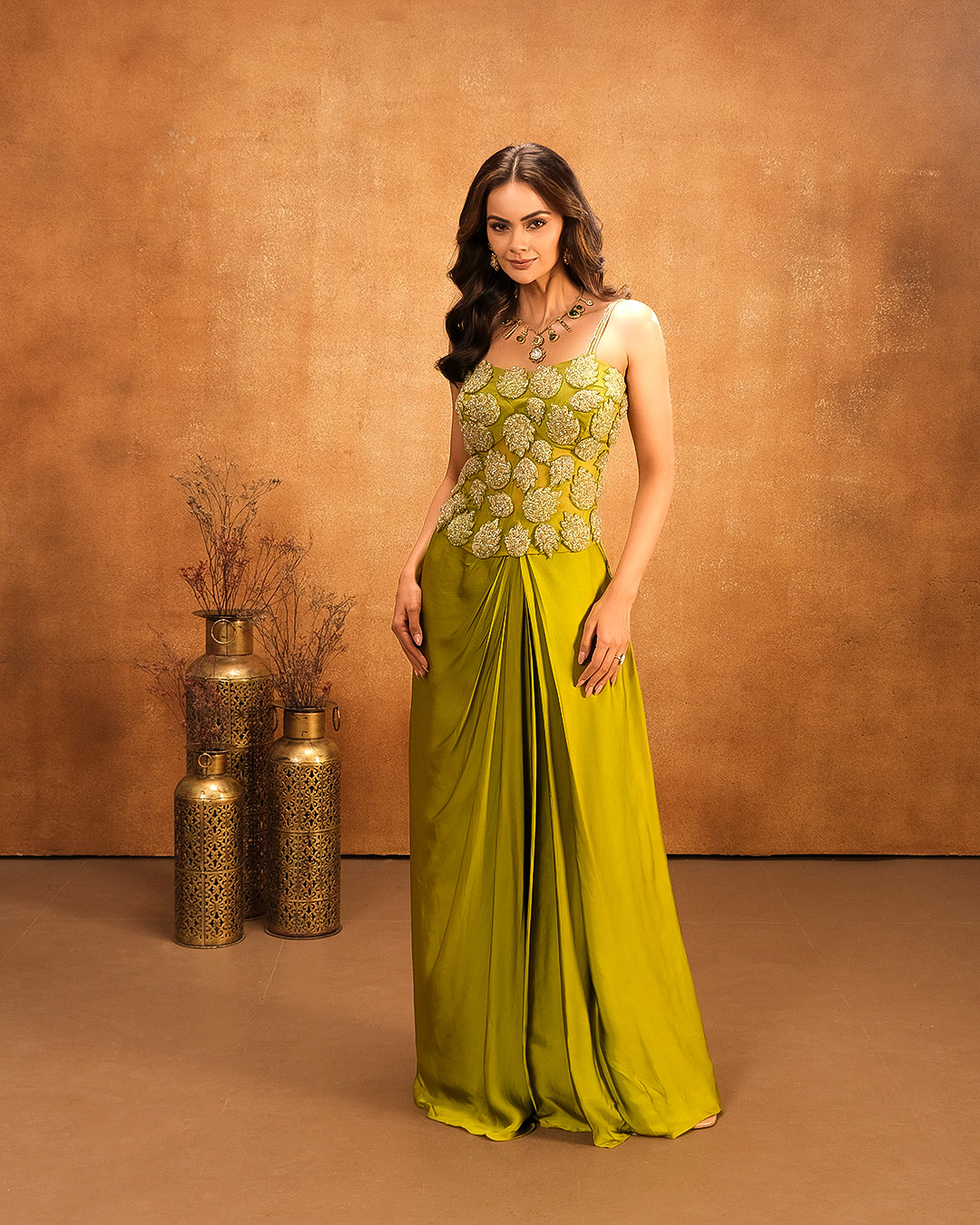 Vibrant Citrus Festive Fusion Drape Set