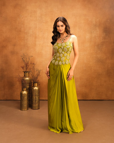Vibrant Citrus Festive Fusion Drape Set