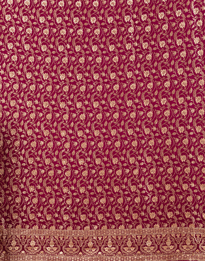 Vibrant Purple Charm Dola Silk Unstitched Suit Set