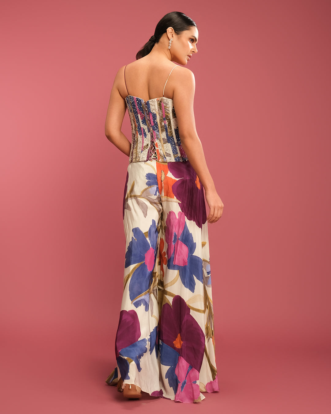 Wild Forest Printed Fusion Corset Set