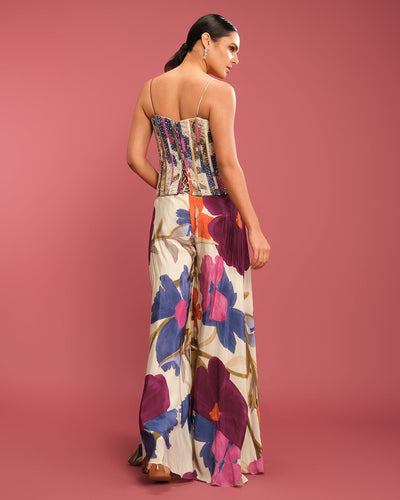 Wild Forest Printed Fusion Corset Set